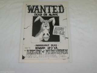 Vintage 1969 Army/Navy Cartoon Ad   Wanted Army Mule  