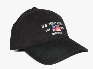 Polo ASSN. Baseball Cap Polo Outdoor Hat Black  