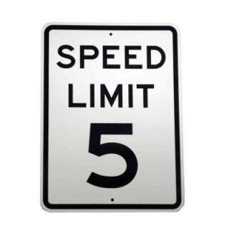   In. X 18 In. Aluminum Speed Limit 5 MPH Sign 94210 