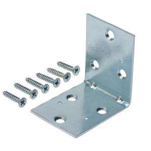 Everbilt 2 In. Zinc Plated Double Wide Corner Braces 2 Pack 15051 at 
