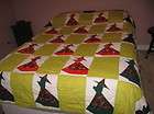 45 THIS IS IT BEAUTIFUL QUILT BLANKET W/LADYS 80 /92 HAND MADE