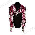 New Wholesale Lot 1pc Silver Plated RedLeopard Womens Necklace Scarf 