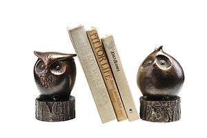 Wide Eyed Wise Hoot Owl Bookends Great Office Gift  