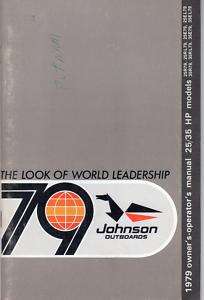 1979 JOHNSON OUTBOARD 25 & 35 HP OWNERS MANUAL  