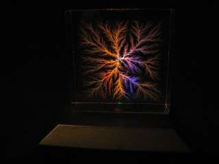 Captured Lightning Lichtenberg Figure Beam Tree sculpture   Tesla 