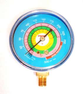 PRIME Blue (Low) 3 R 410A Replacement Gauge   500 PSI (NEW)  