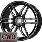 20 Black Falken RT 6 Wheels Rims 5x120 5 Lug CTS BMW 1 3 Series Acura 