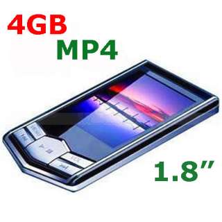 New 4GB 4G Slim 1.8 LCD TFT  MP4 Player FM Radio Voice Recording 