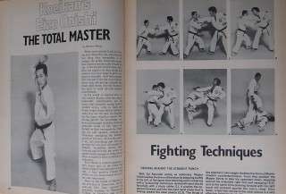   1975 official karate magazine contents the fighting techniques of eizo