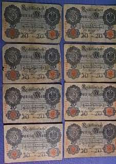 RGU39 * LOT PAPER MONEY BANK NOTES BILLS ANTIQUE GERMAN DIFFERENT 