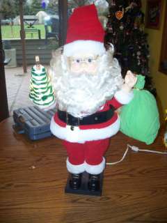 MOTIONETTE ANIMATED CHRISTMAS SANTA CLAUS W BLOW MOLD 8  