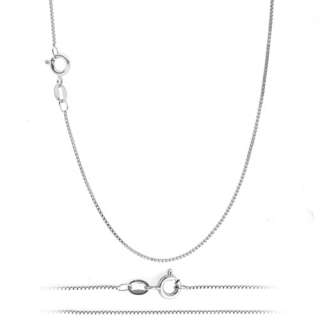 Italian .925 Sterling Silver 1mm Box Chain Necklace TARNISH FREE 