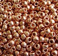 Copper Plated Metallic Pony Beads crafts jewelry hair  