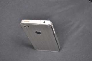 iPhone 4 Brushed Steel cover case bumper skin 3M Di Noc  