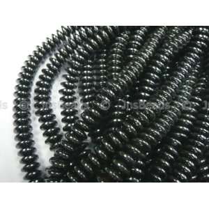  Hematite 8mm Abacus Roundel Beads 16 Arts, Crafts 