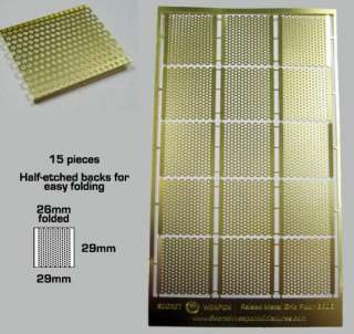 Photo Etched Brass Raised Metal Grid Flooring by Secret Weapon 