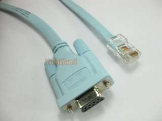 Cisco Console Rollover Flat Cable RJ45 M to DB9 F 5.9Ft  