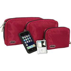  Padded Pouches   3 pc Set 5 Colors  