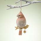 FAITH Cardinal bird with snowflake Enesco Foundations Christmas 