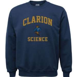  Clarion Golden Eagles Navy Youth Science Arch Crewneck 