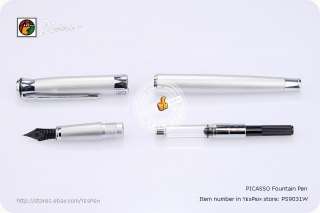 Picasso Fountain Pen PS903 SWEEDEN FLOWER KING White CT  