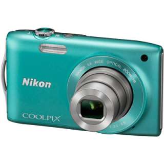 Nikon COOLPIX S3300 16.0 MP Digital Camera   Green Free lowepro case 