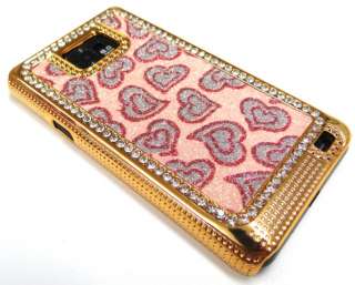 Samsung GALAXY S2 i9100 STRASS GLITZER Cover Case hülle BLING chrom 