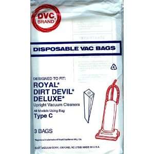  Dirt Devil Generic Upright Type C BAG DVC Brand (3 in a 