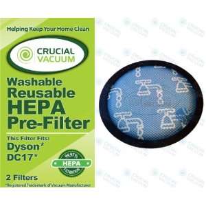 Dyson DC17 Lifetime Washable & Reusable HEPA Filters, Replaces Dyson 