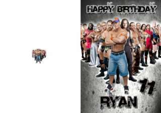 PERSONALISED WWE BIRTHDAY CARD  