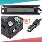 In Out Car Thermometer Time Clock Voltage Monitor New