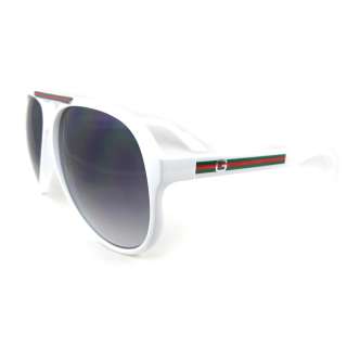 Discounted Sunglasses   Genuine Gucci Sunglasses 1627 VK6 White Grey 