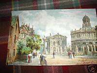   Oilette Series Postcard of Broad Street Oxford Artist Signed  