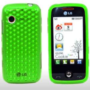 LG COOKIE FRESH GS290 GREEN SILCRYLIC GEL CASE COVER  