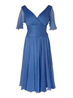 JS Collections Bodice cap sleeve dress Light Blue   