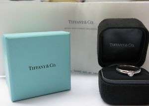Tiffany & Co PLAT Etoile Diamond Solitaire Ring 0.44CT  