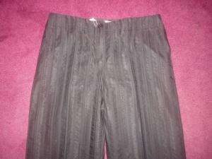 Trina Turk black 2 tone stripe cotton pant suit 6/8  