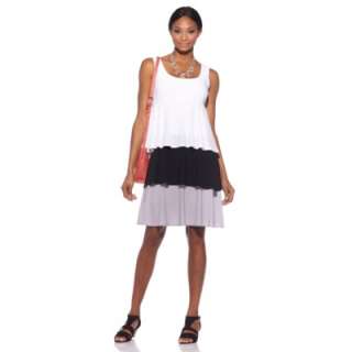 Tiana B. Tier Drop Sleeveless Jersey Dress