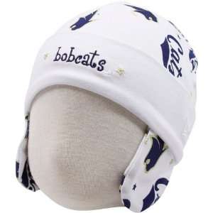   State Bobcats Infant White Ski Knit Baby Beanie
