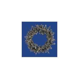   Frosted Wistler Fir Artificial Christmas Wreath   Cle