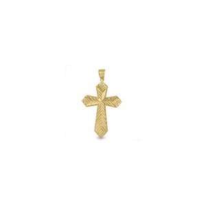  ZALES 14K Gold Shine Cross Charm Pendant lockets Jewelry