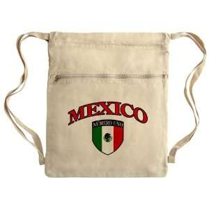   Bag Sack Pack Khaki Mexico Numero Uno Mexican Flag 