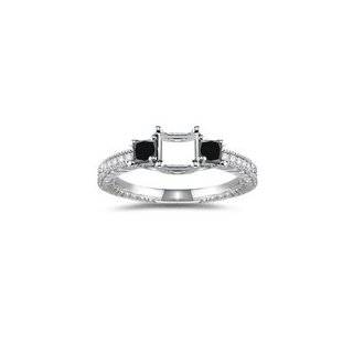   Diamond, 0.10 Cts Diamond Ring Setting in 14K White Gold 8.0 Jewelry