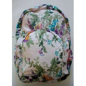   Travel Backpack ~Pretty Garden Flower Floral Print 