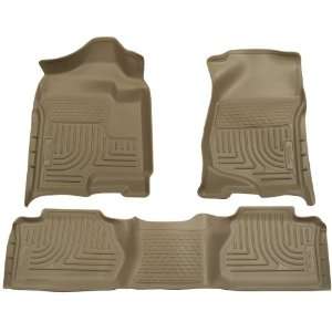   Seat Floor Liner Set for Chevrolet Silverado 3500 (Tan) Automotive
