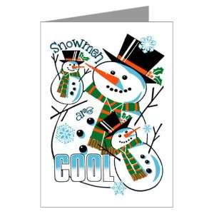  Greeting Cards (10 Pack) Christmas Holiday Snowmen Are 