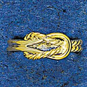  Mark Edwards 14K Gold Bright & Twist Knot Ring