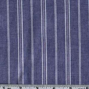  57 Wide Yarn dyed Shirting Luzio Blue/White Stripe 