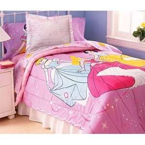  Twin Disney Princesses Comforter Set Cinderella Blanket 