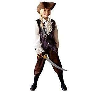 Disney Girls Elizabeth Swann Pirate Dress up Costume XS (4 